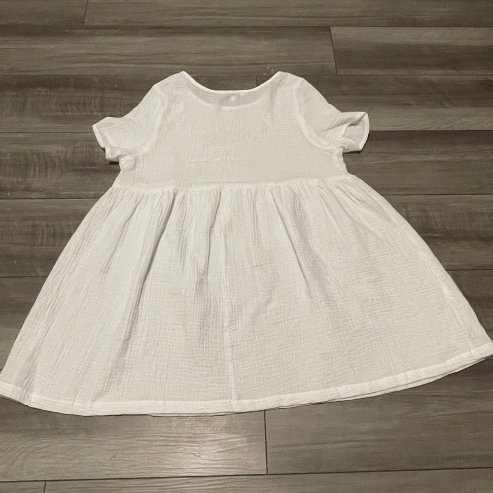 Hyfve White Gauze Babydoll Dress Size Large